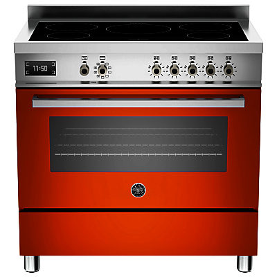 Bertazzoni Professional Series 90cm Electric Induction Single Range Cooker Orange